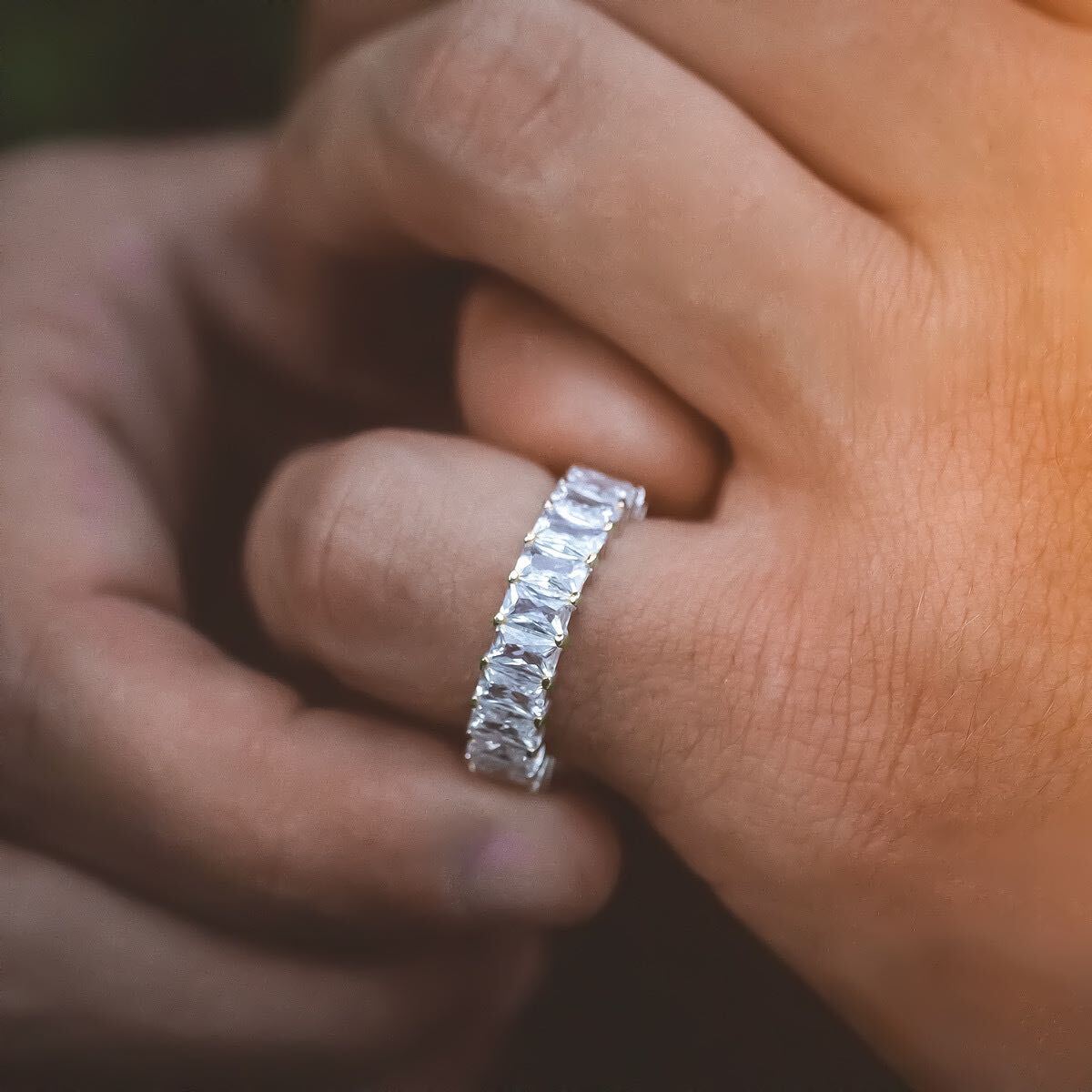 Baguette Ring in Yellow Gold