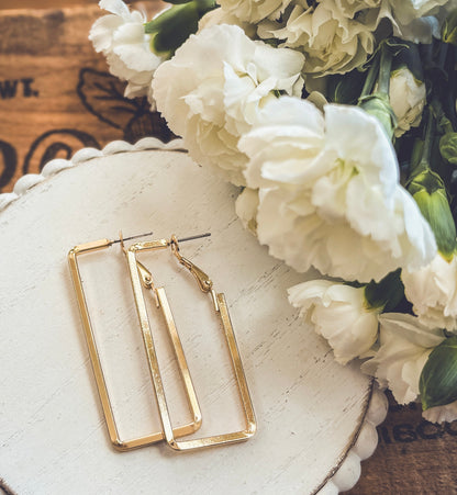 Beautiful Rectangle Earrings