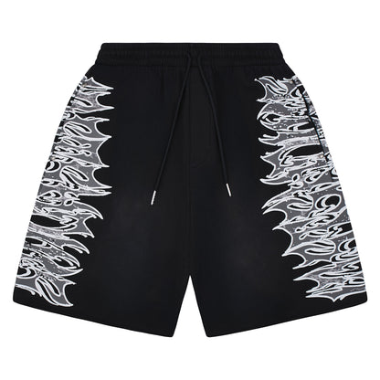 LS Graphic Sweatshort | Black