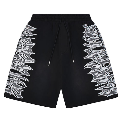 LS Graphic Sweatshort | Black