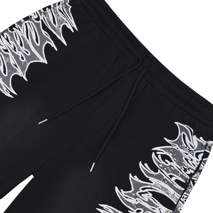 LS Graphic Sweatshort | Black
