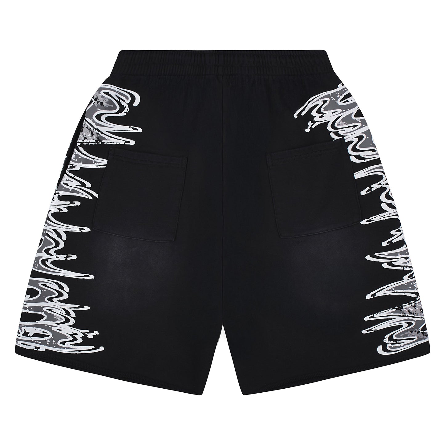 LS Graphic Sweatshort | Black