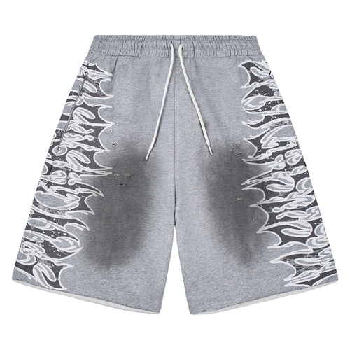 LS Graphic Sweatshort | Grey