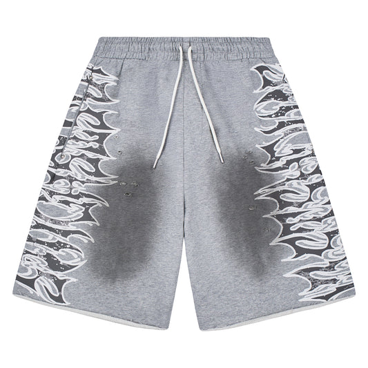 LS Graphic Sweatshort | Grey