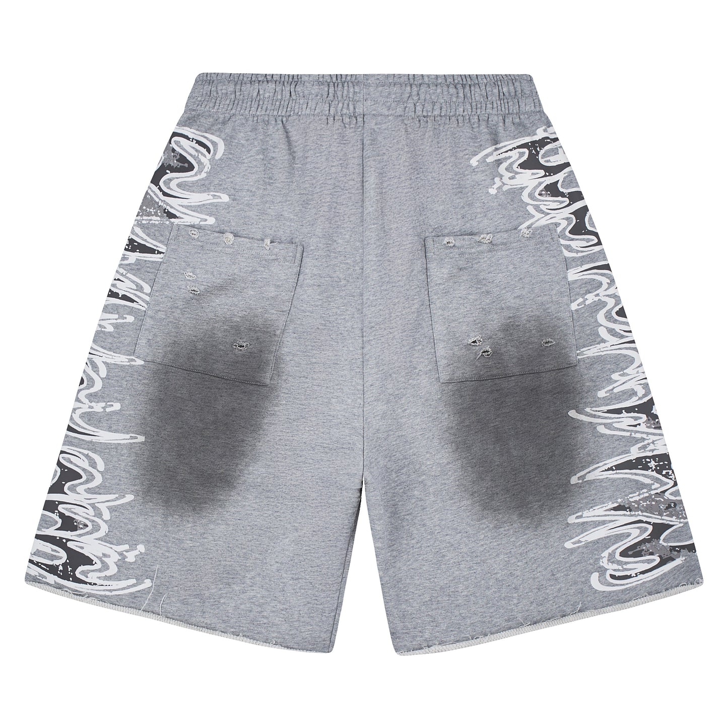 LS Graphic Sweatshort | Grey