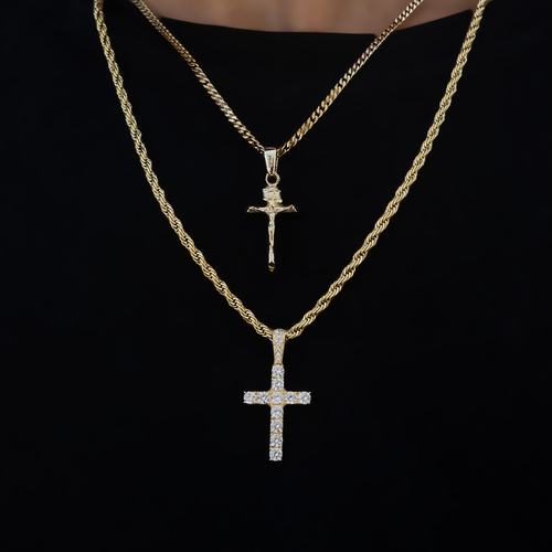 2 Chains + 2 Pendants - Yellow Gold