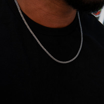 4MM Diamond Cut Popcorn Chain in Black