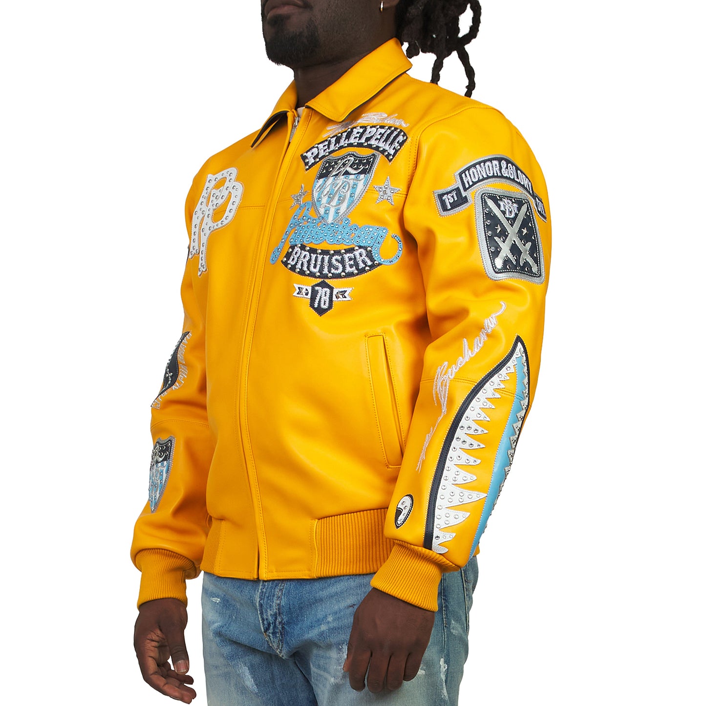 American Bruiser Jacket | Maize/Navy/Baby Blue/White