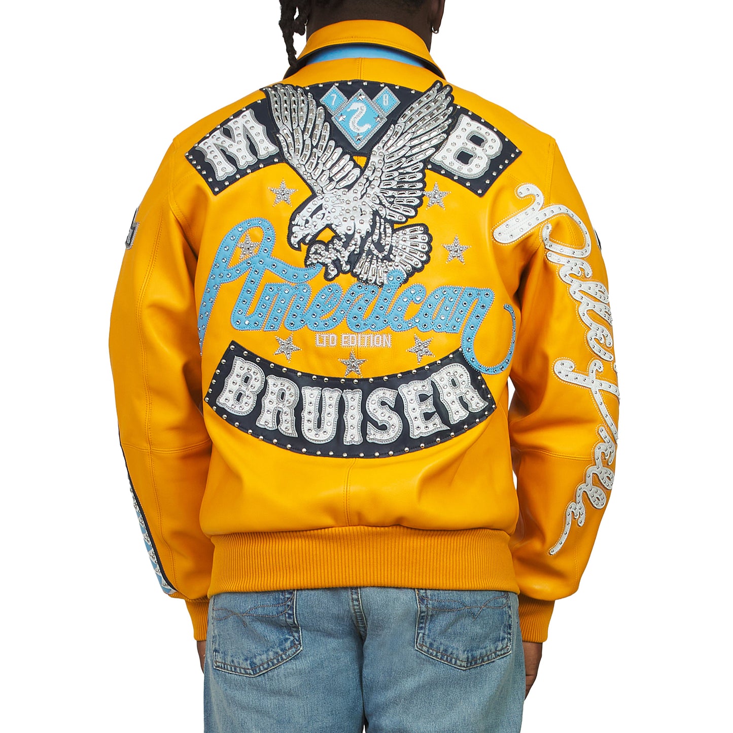 American Bruiser Jacket | Maize/Navy/Baby Blue/White