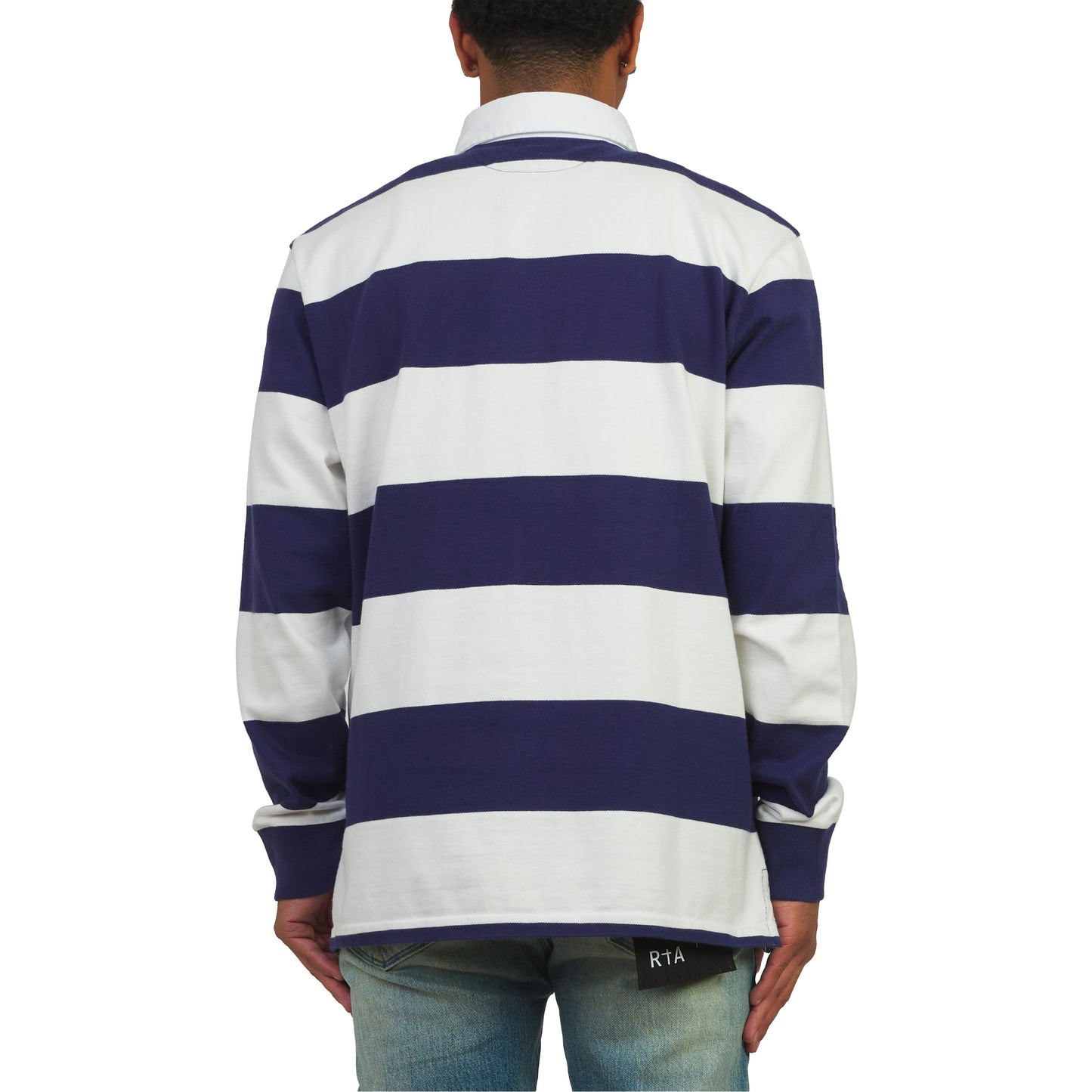 Iconic Rugby Shirt | Dark Cobalt/White