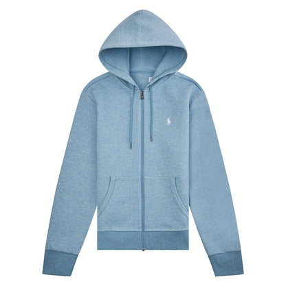 Double Knit Full Zip Hoodie | Modern Blue Heather