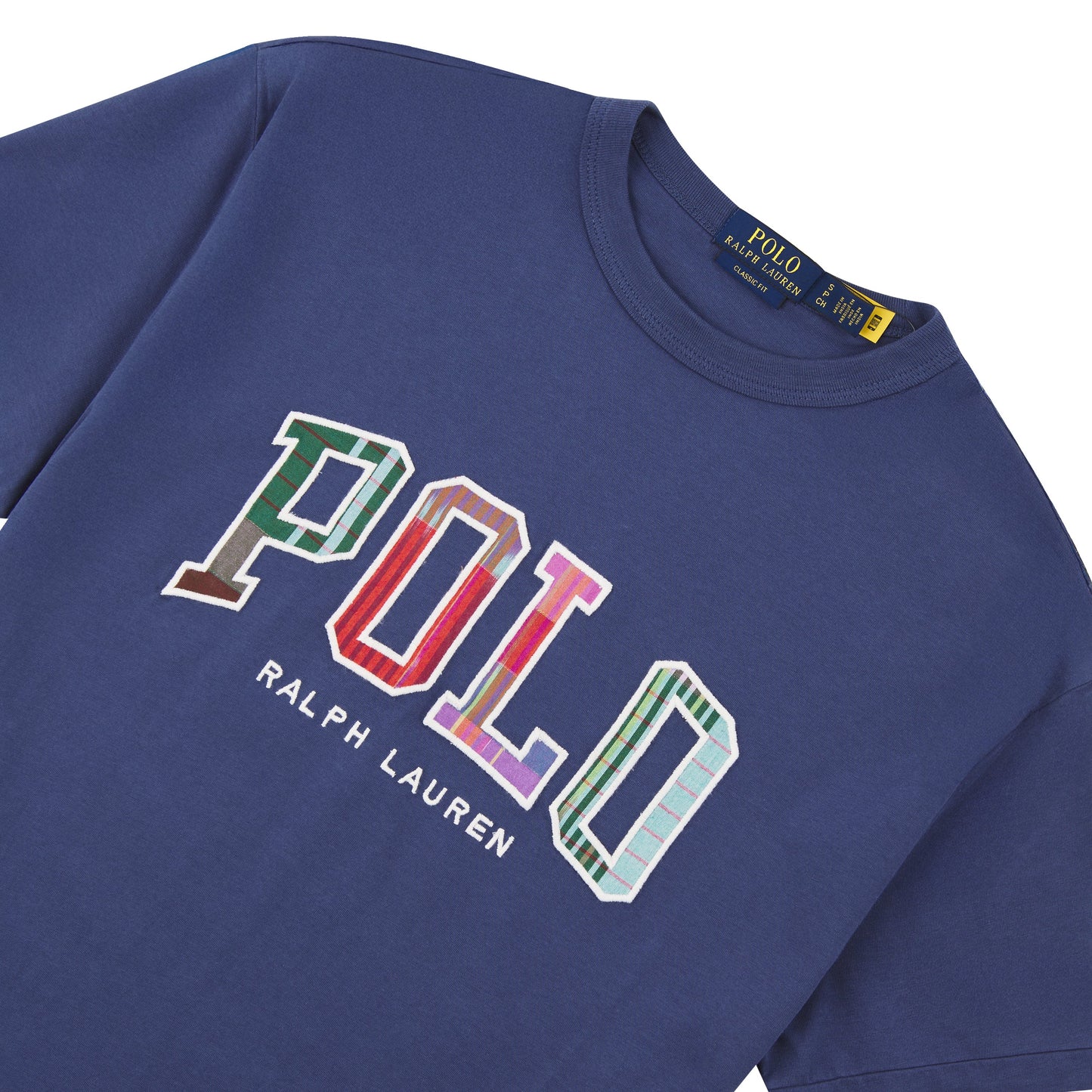 Madras Logo Tee | Navy
