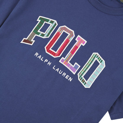 Madras Logo Tee | Navy