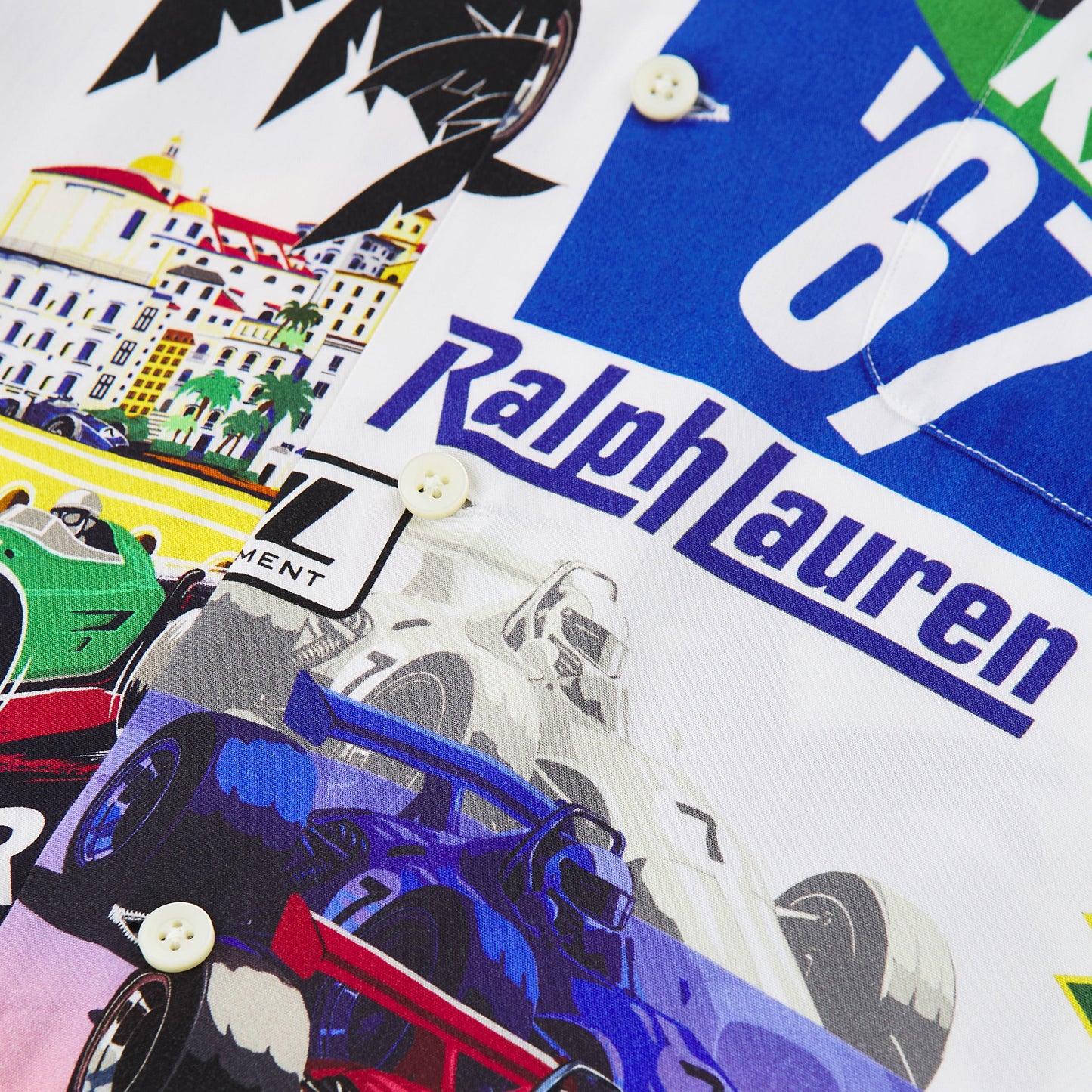 Racing Print Camp Shirt