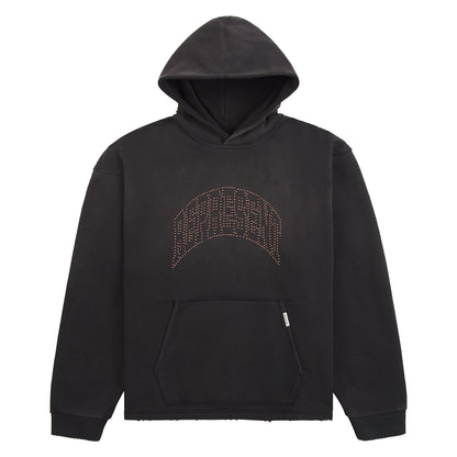Embellished Hoodie | Stained Black