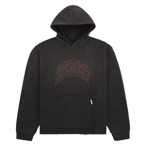 Embellished Hoodie | Stained Black