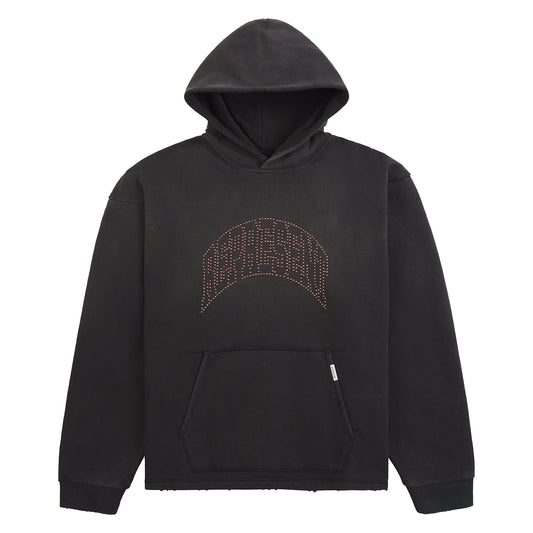 Embellished Hoodie | Stained Black