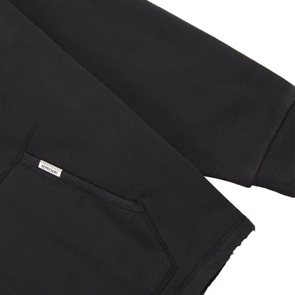 Embellished Hoodie | Stained Black