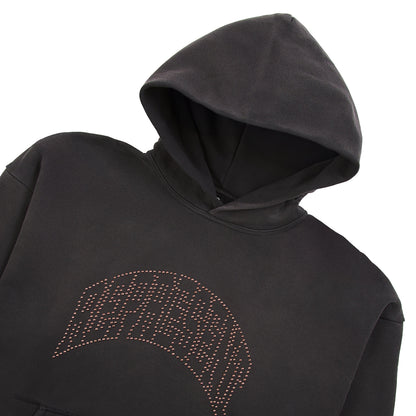 Embellished Hoodie | Stained Black