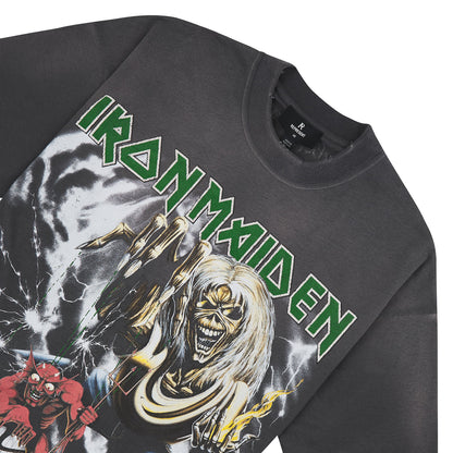 Iron Maiden Number Of The Beast Tee | Sunfade Grey
