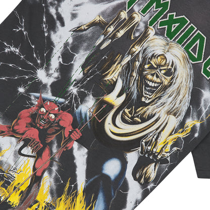 Iron Maiden Number Of The Beast Tee | Sunfade Grey