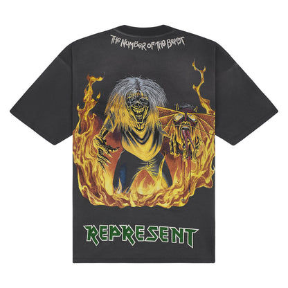 Iron Maiden Number Of The Beast Tee | Sunfade Grey