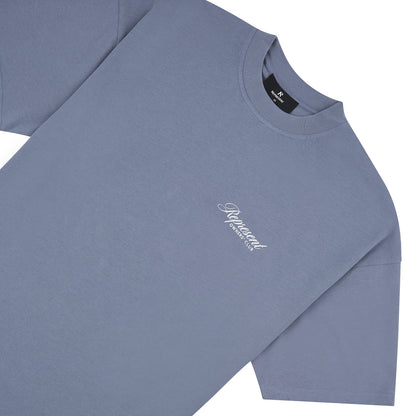 Owners Club Script Tee | Dusty Blue