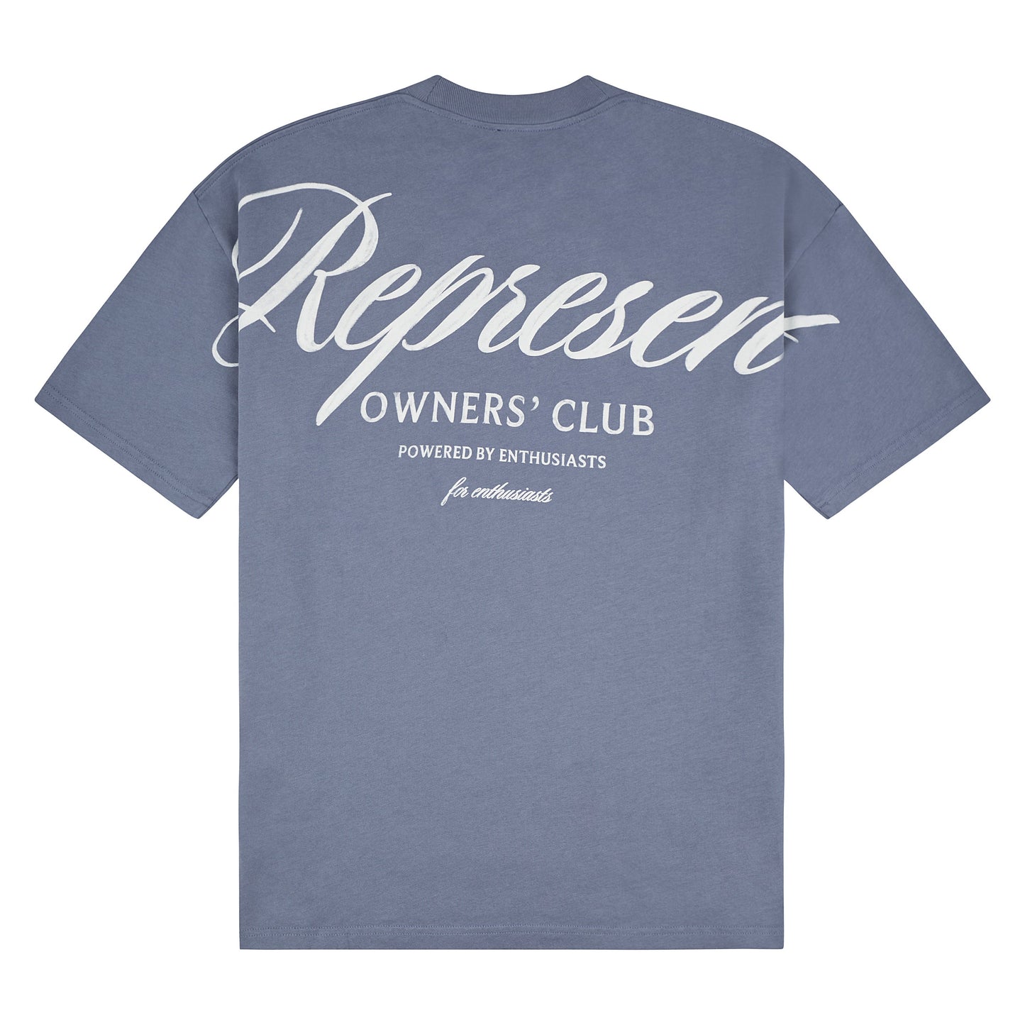 Owners Club Script Tee | Dusty Blue