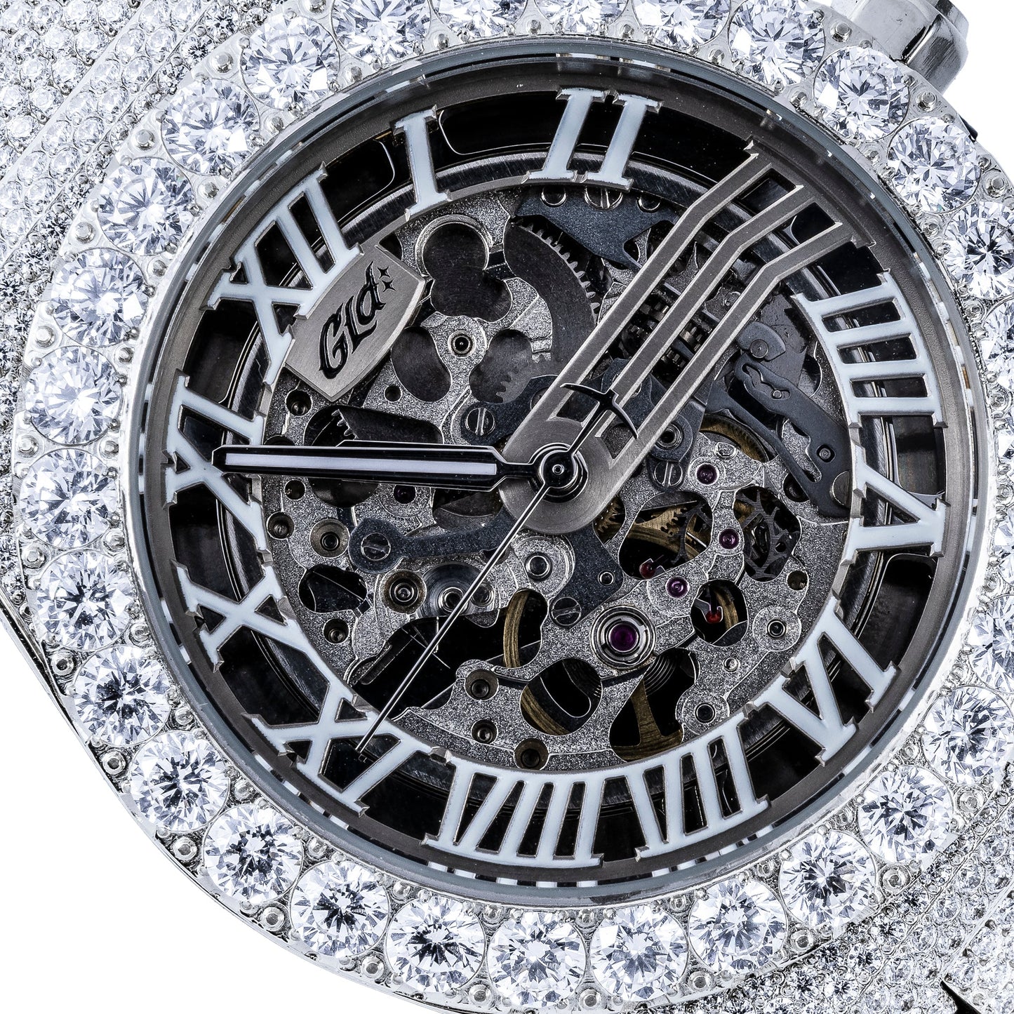 42MM Iced Moissanite Alpha Era® Luminous Skeleton 316