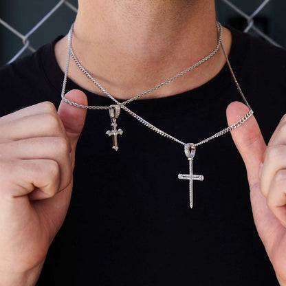 2 Chains + 2 Pendants - White Gold