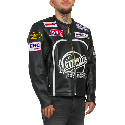 Bart Speedway Jacket | Black/Orange