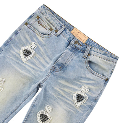 Diamond Denim | Light Blue Wash/Black