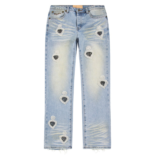 Diamond Denim | Light Blue Wash/Black