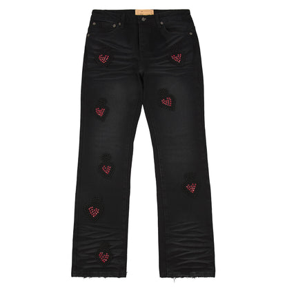 Diamond Denim | Black/Red