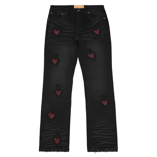 Diamond Denim | Black/Red