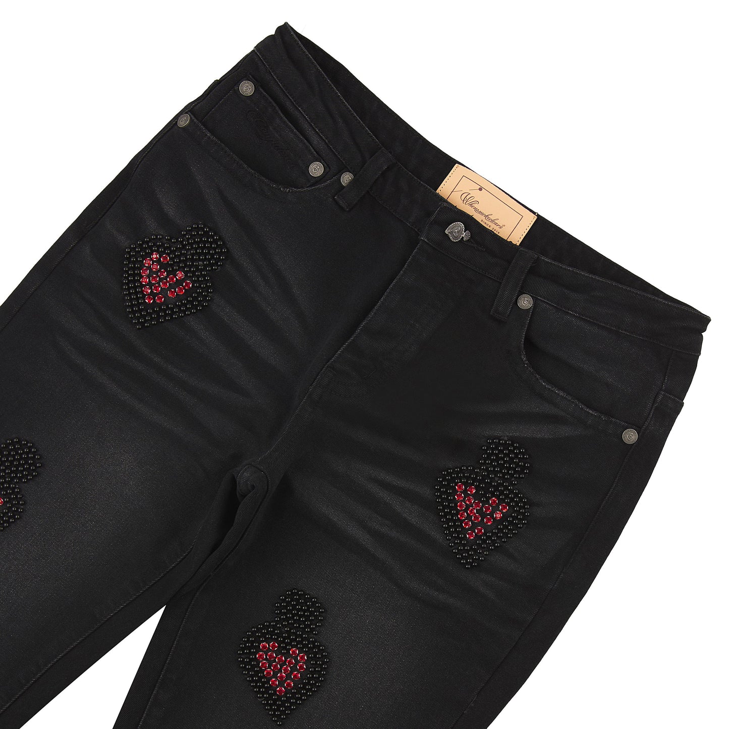 Diamond Denim | Black/Red