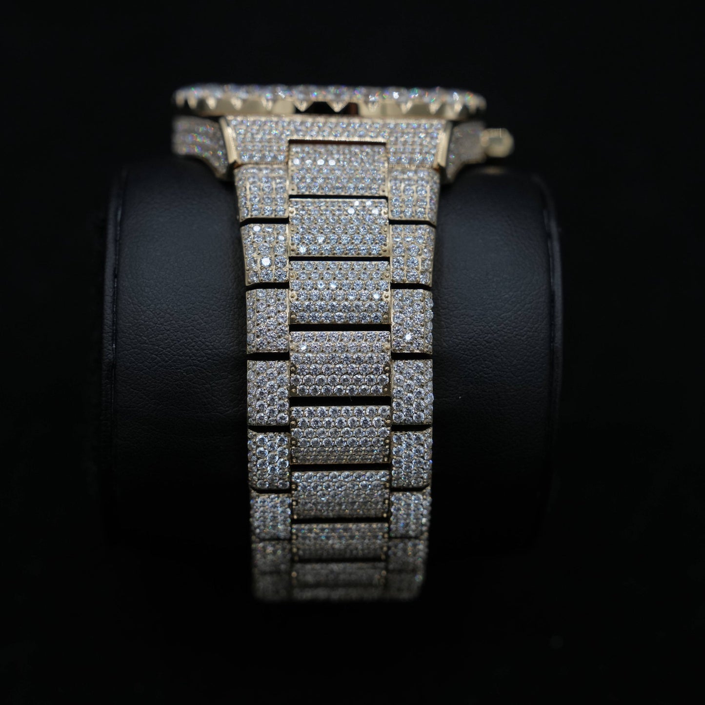42MM Fully Iced Ruby Accent Alpha Era® in Gold