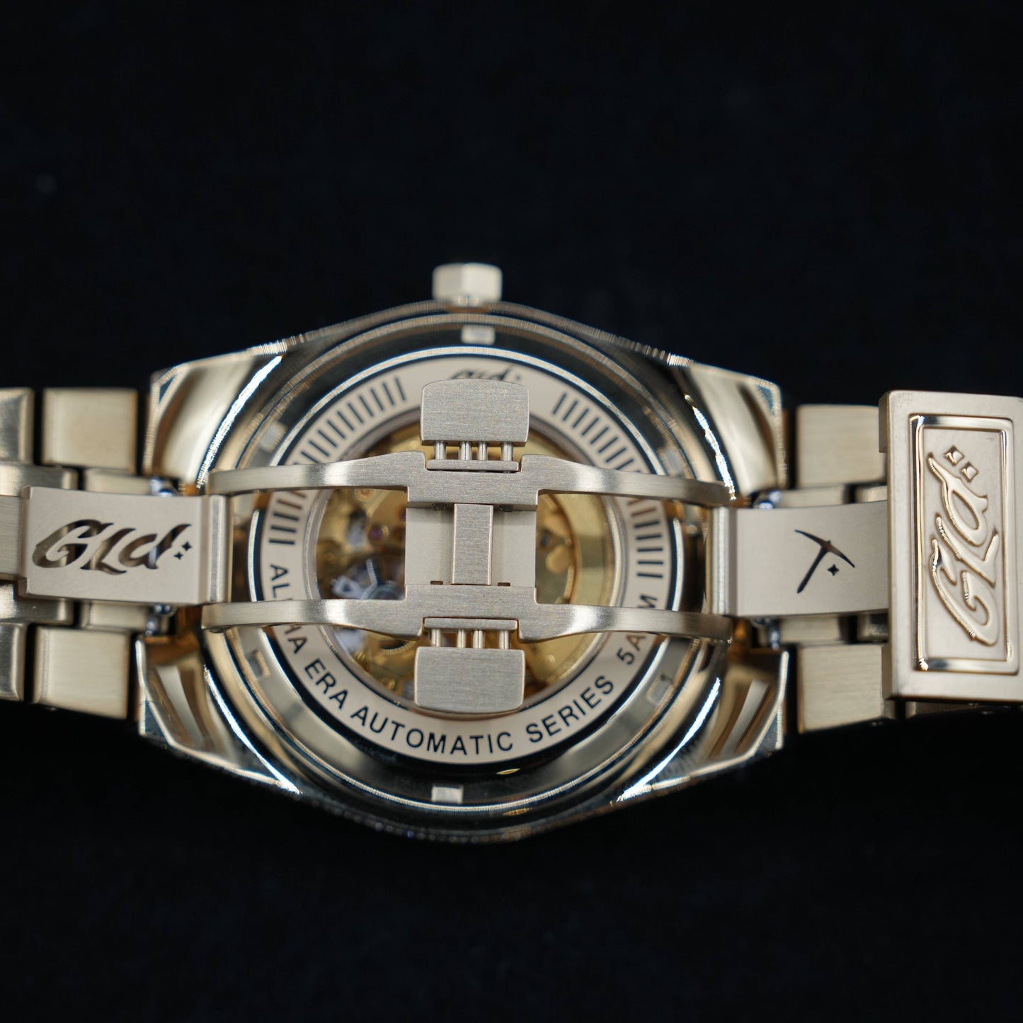 42MM Fully Iced Ruby Accent Alpha Era® in Gold