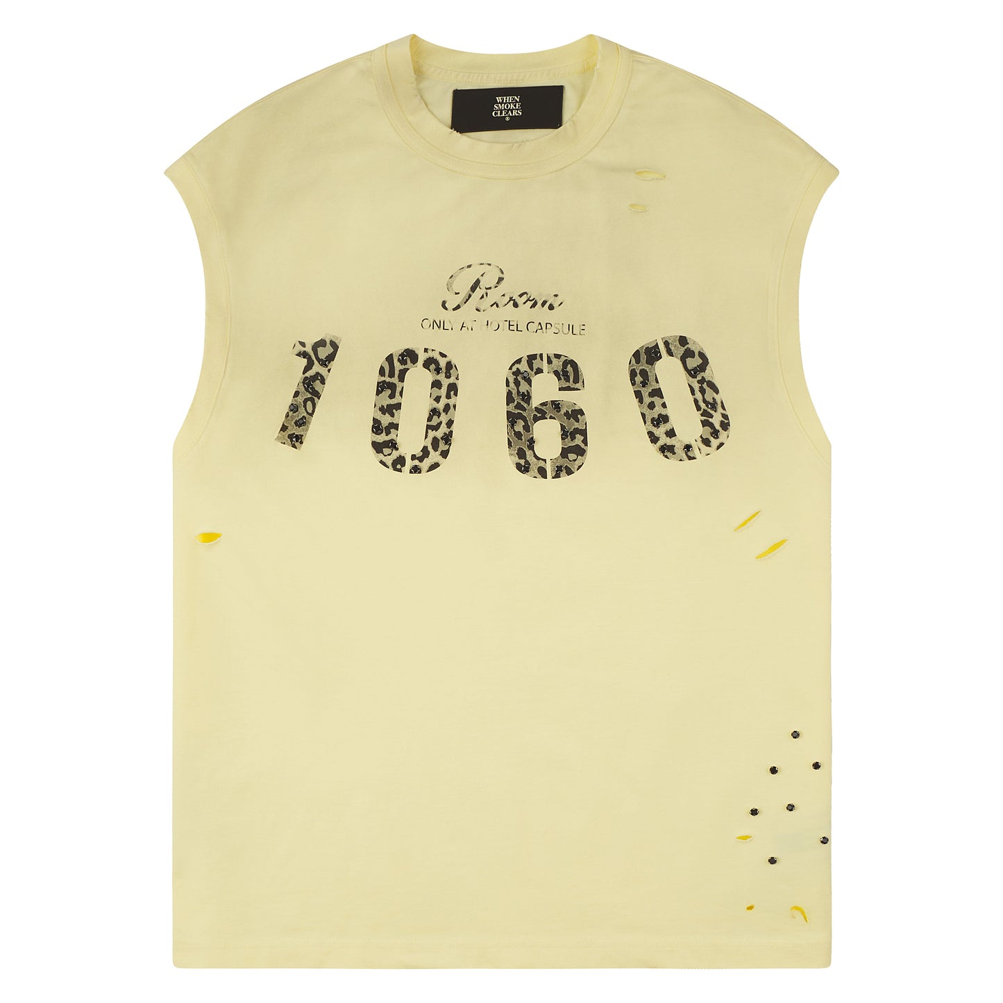 Room 1060 Sleeveless Tee | Wash Yellow