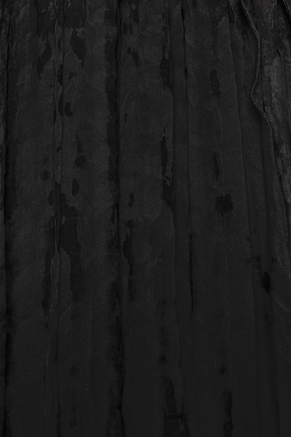 Black Buckle Split Women's Gothic Skirt