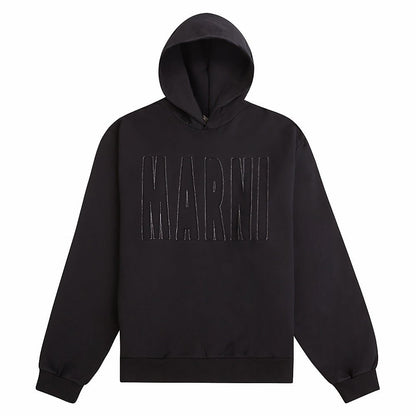 Across Logo Hoodie | Black