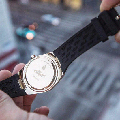 42MM Alpha Era® Gold w/ Rubber Strap