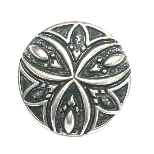 Antique Silver Carved-20mm