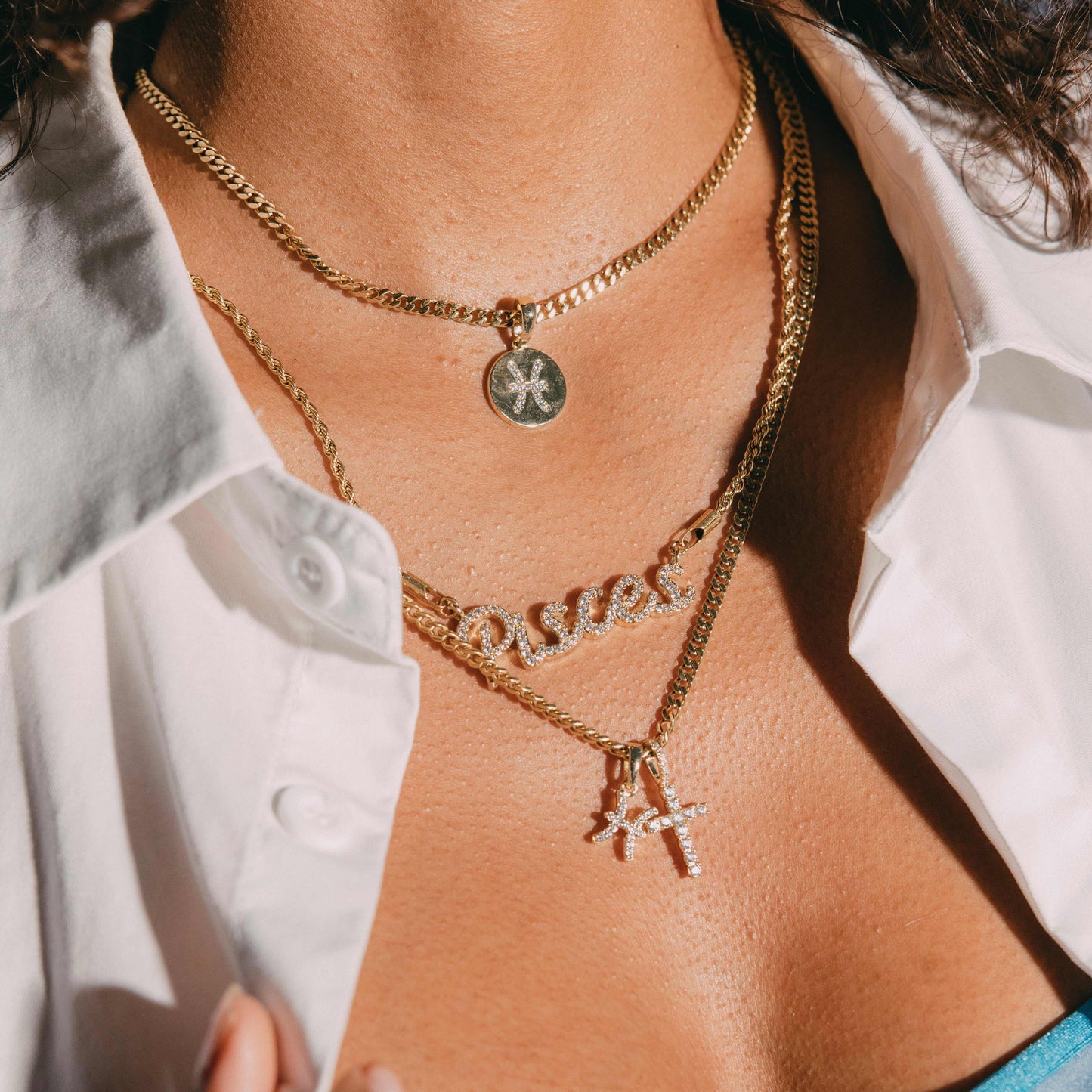 Astrology Pave Pendants