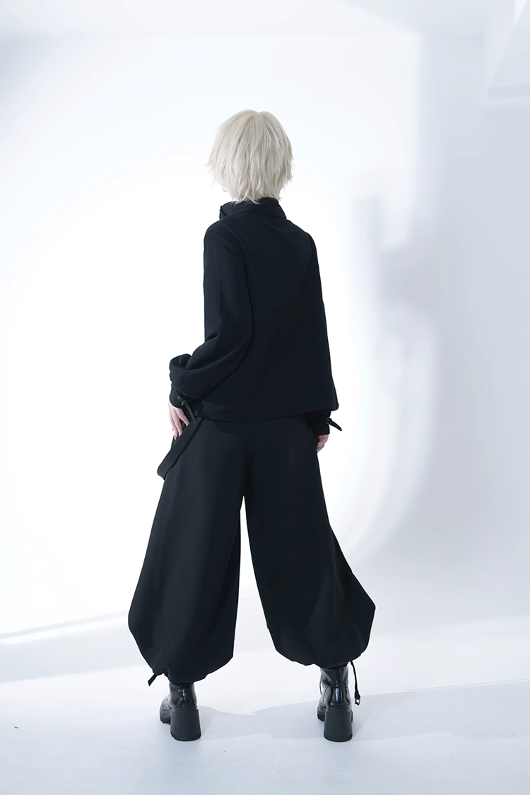 Black Functional Rabbit Cool and Handsome Ouji Lolita Set