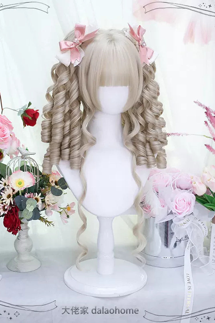 Beige Secondary Roman Curls Sweet Lolita Wigs