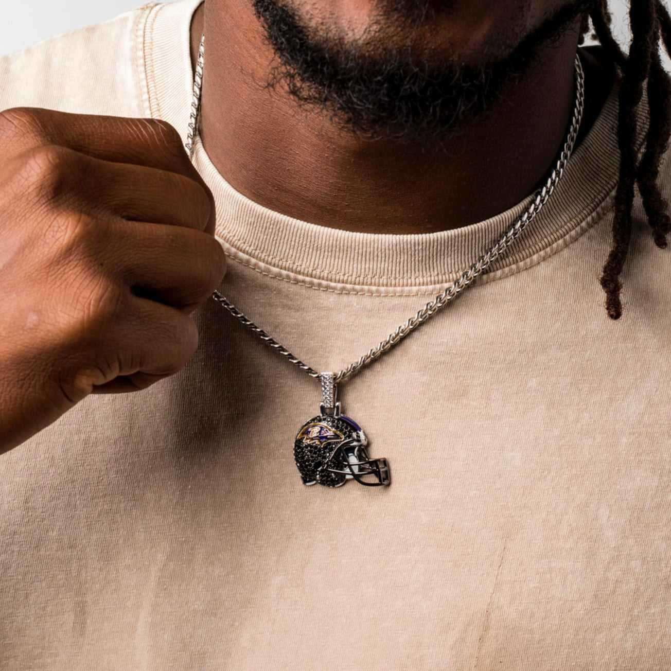 Baltimore Ravens Official NFL Helmet Pendant