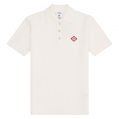 Boucle Polo Shirt | White