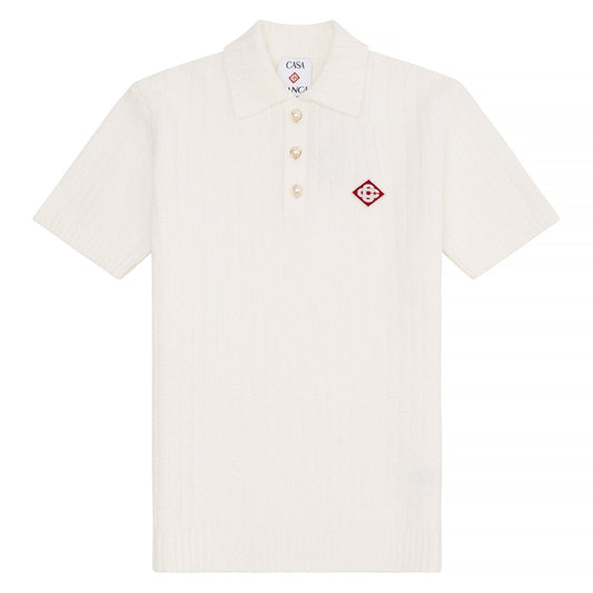 Boucle Polo Shirt | White