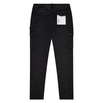 Brushed Twill Cargo Pant | Black